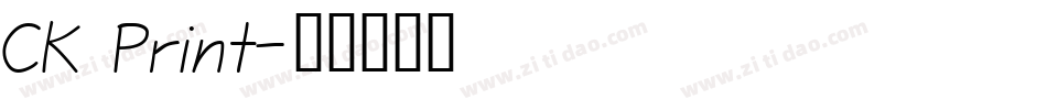CK Print字体转换